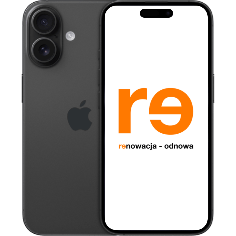 iPhone 16 5G - outlet czarny front