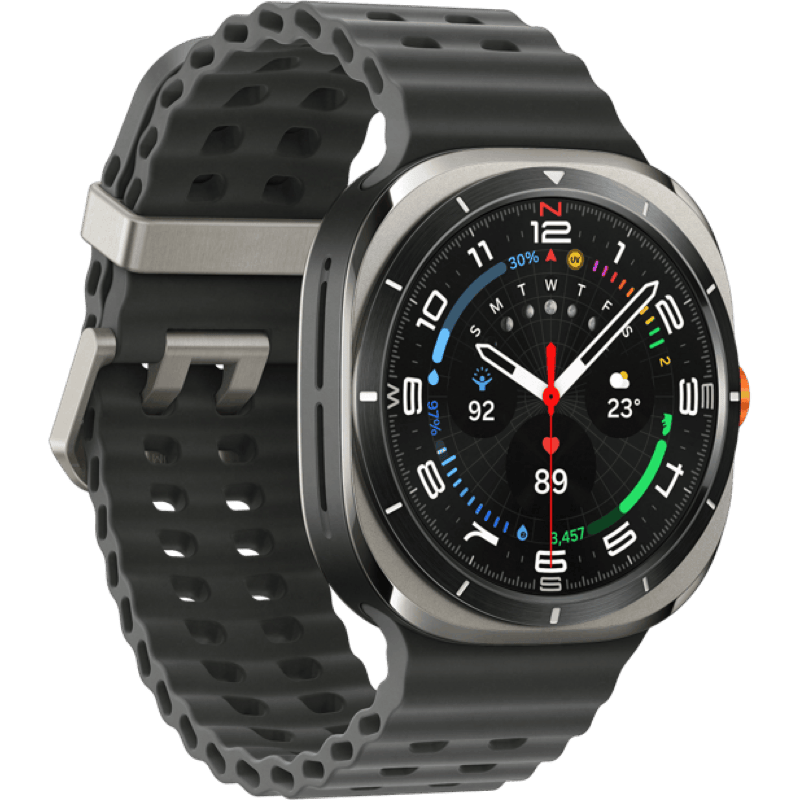 Samsung Galaxy Watch Ultra eSIM (2025) srebrny front prawy obrót